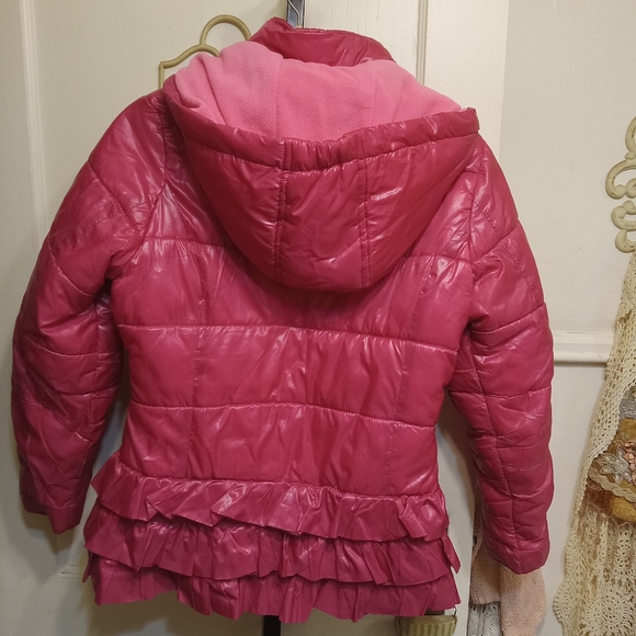 Route 66 Ruffle Bottom Puffer Coat - Picture 5 of 7